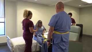 Physical Therapy Transfer Training  How To Transfer From Wheelchair To Bed [upl. by Kassi]