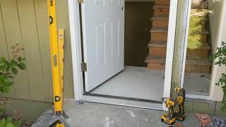 Jeld Wen Front Door Installation  Really crappy products and craftsmanship PART 1 [upl. by Stratton166]