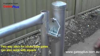 Gate Latch 2 way for round pipe and square [upl. by Aiyram]