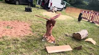 A fabulous range of wooden sculpture at Caerleon festival 2024 [upl. by Onimod538]