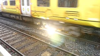 Merseyrail 507 009 making arcs at Birkdale station [upl. by Rance83]