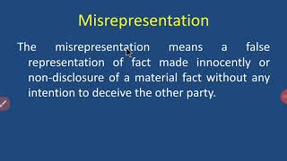 Misrepresentation [upl. by Mercy]