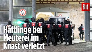 Gefängnismeuterei Polizei stürmt Knast in Thüringen  JVA Untermaßfeld [upl. by Etoile]